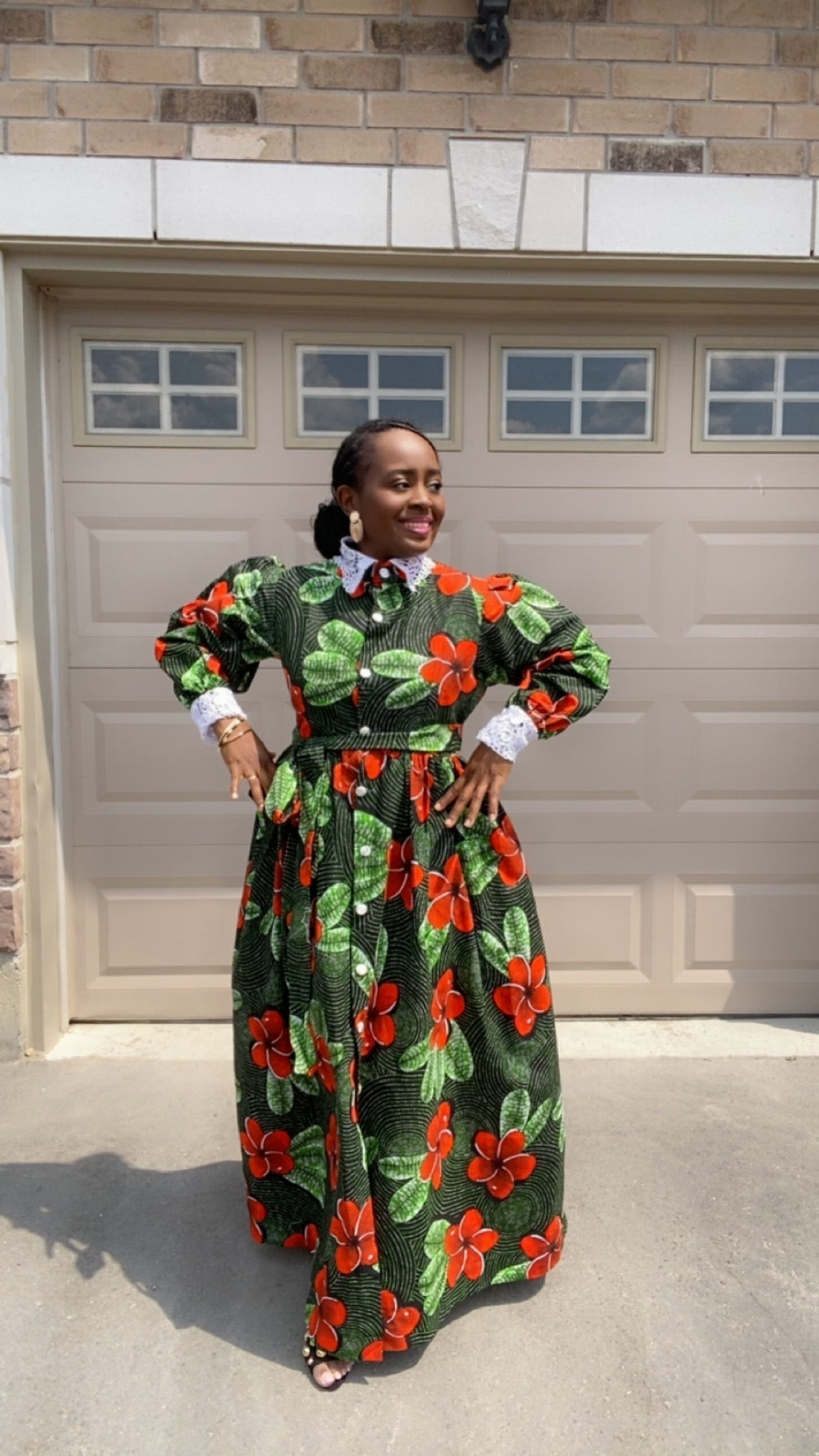 LINA LONG SLEEVE MULTICOLOR DRESS