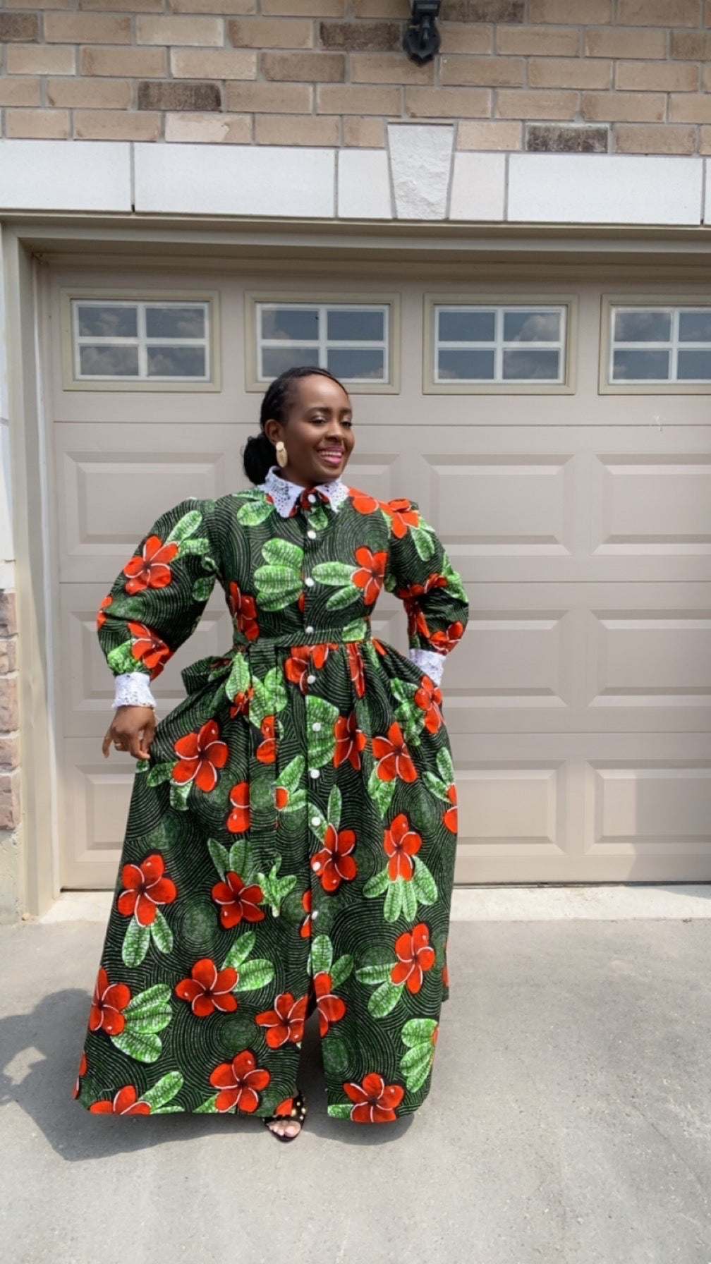LINA LONG SLEEVE MULTICOLOR DRESS