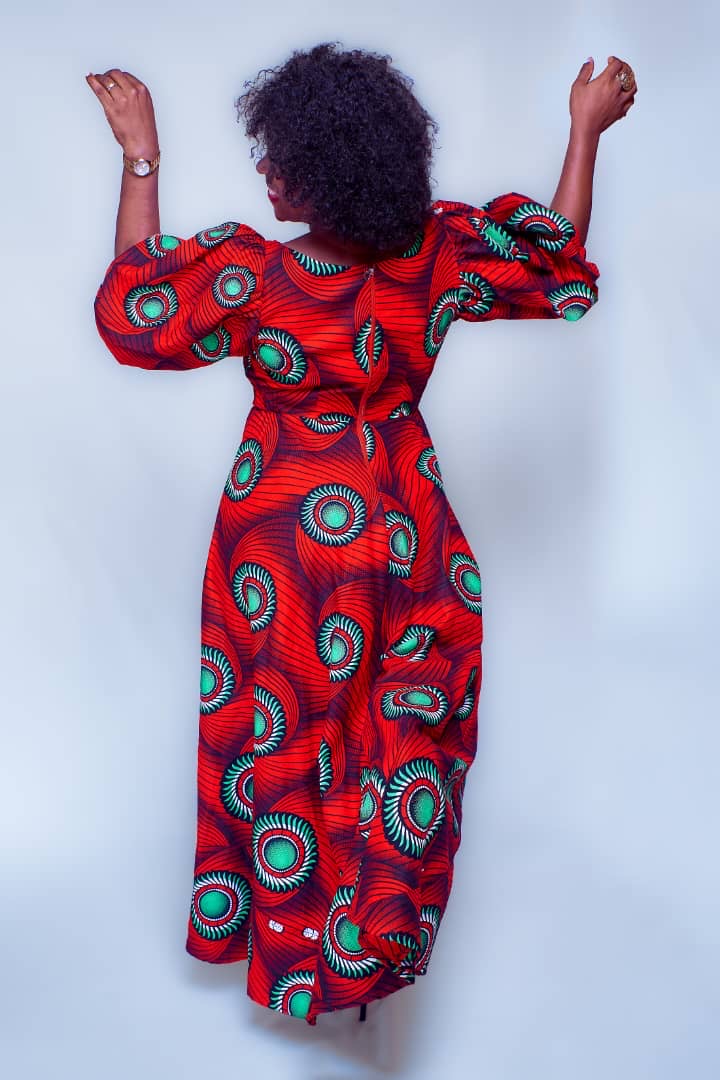 NIKA AFRICAN MULTICOLORED MAXI DRESS