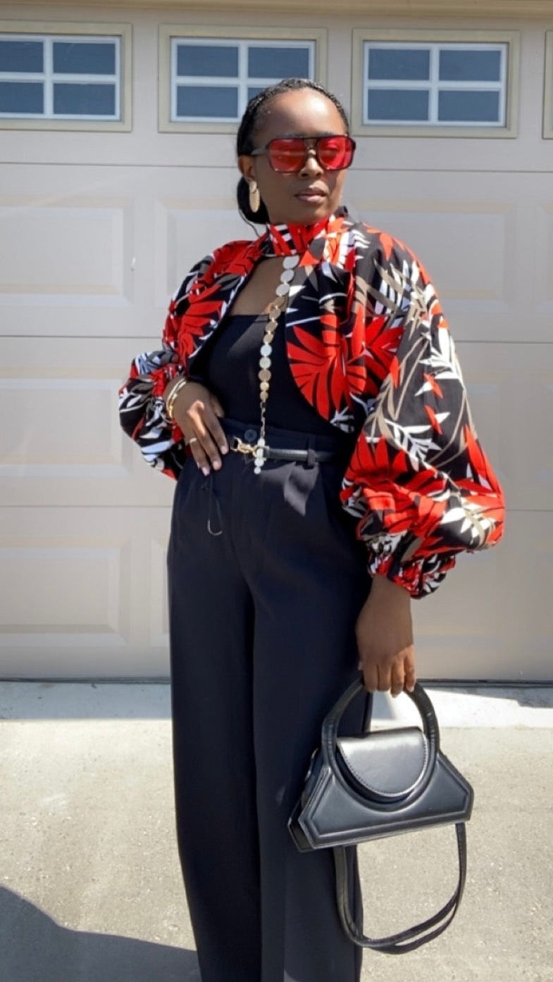 MELIA AFRICAN PRINT JACKET