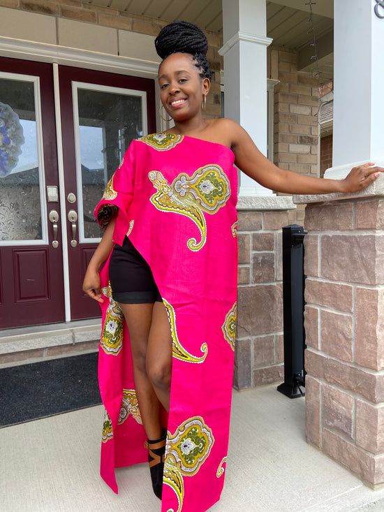 CARLA AFRICAN PRINT DASHIRI TOP
