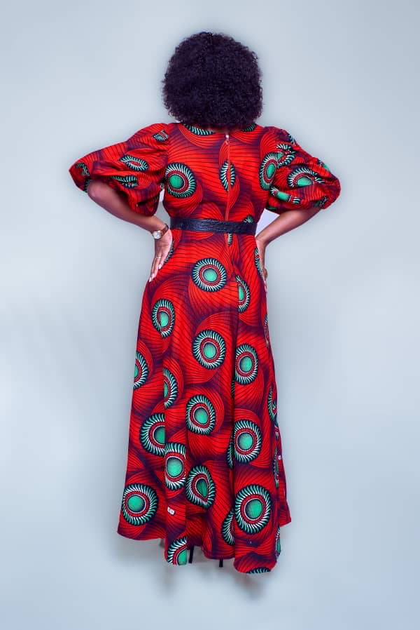 NIKA AFRICAN MULTICOLORED MAXI DRESS