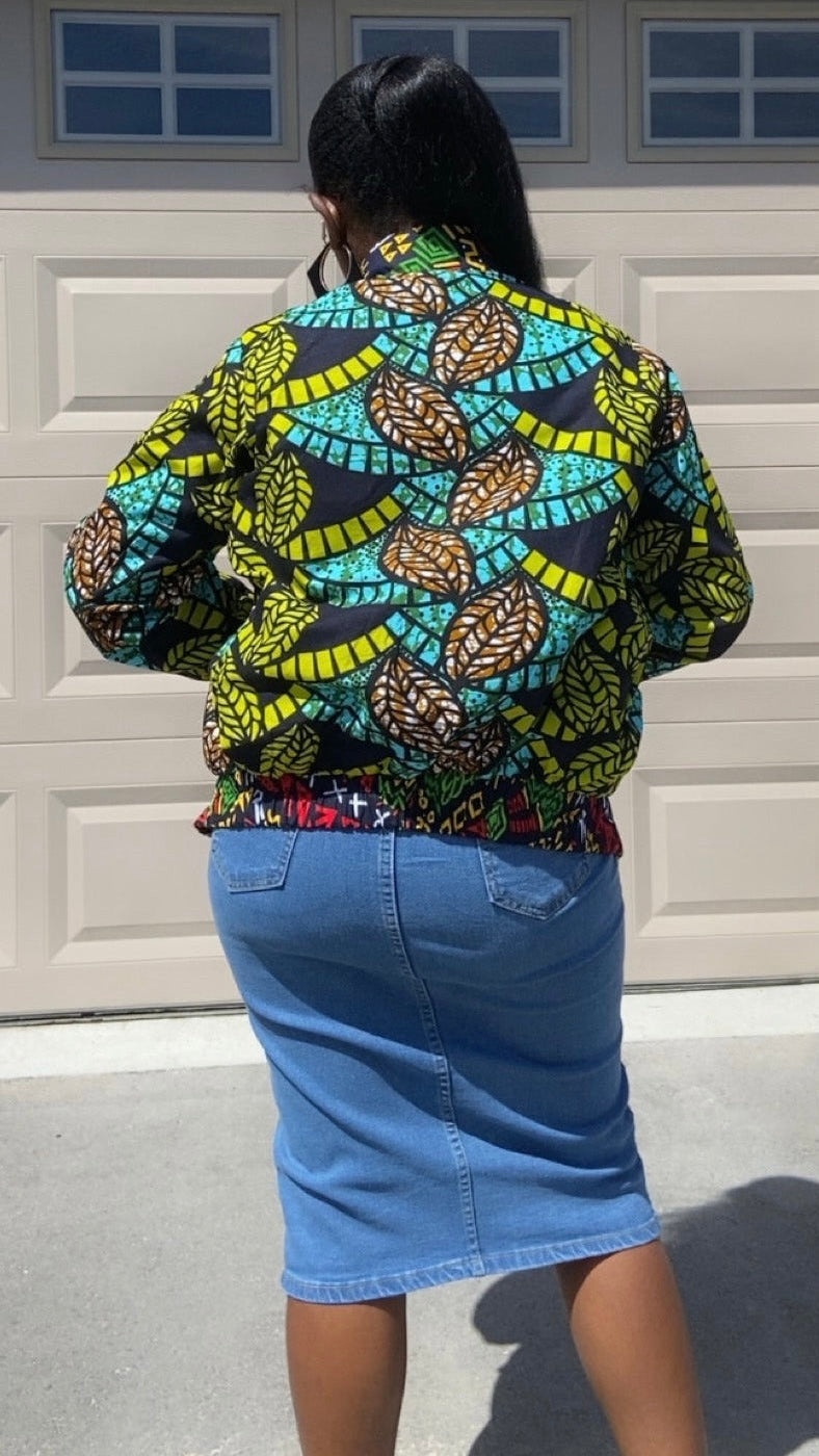 KESHA MULTI WAY MULTICOLOR BOMBER JACKET