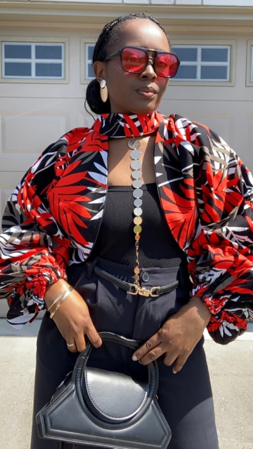 MELIA AFRICAN PRINT JACKET