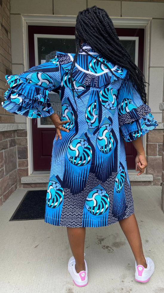 LOUISA MOTHER AFRICAN PRINT DRESS