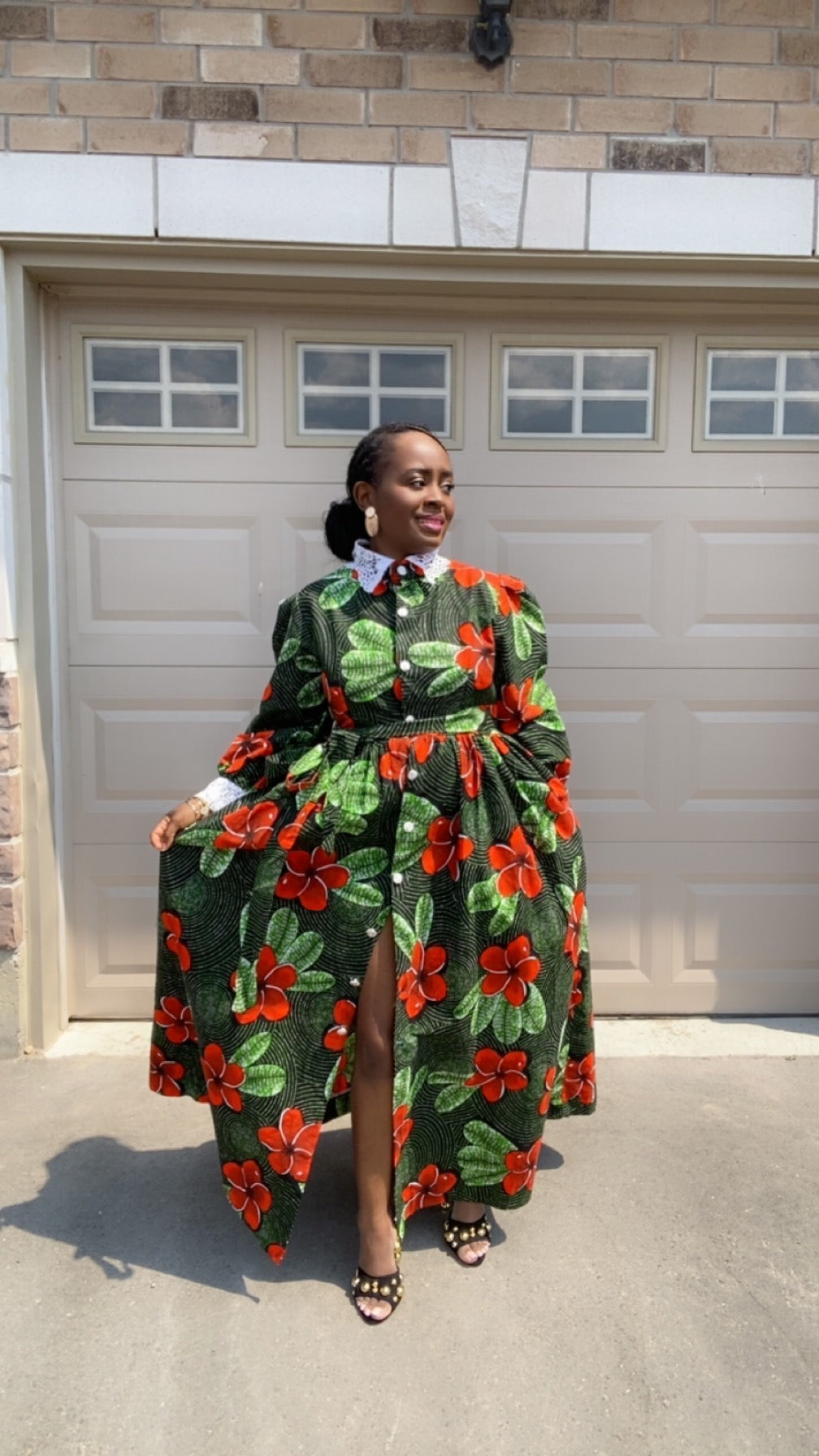 LINA LONG SLEEVE MULTICOLOR  DRESS