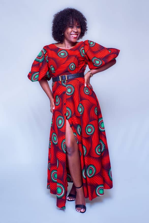 NIKA AFRICAN MULTICOLORED MAXI DRESS