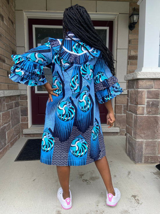 LOUISA MOTHER AFRICAN PRINT DRESS
