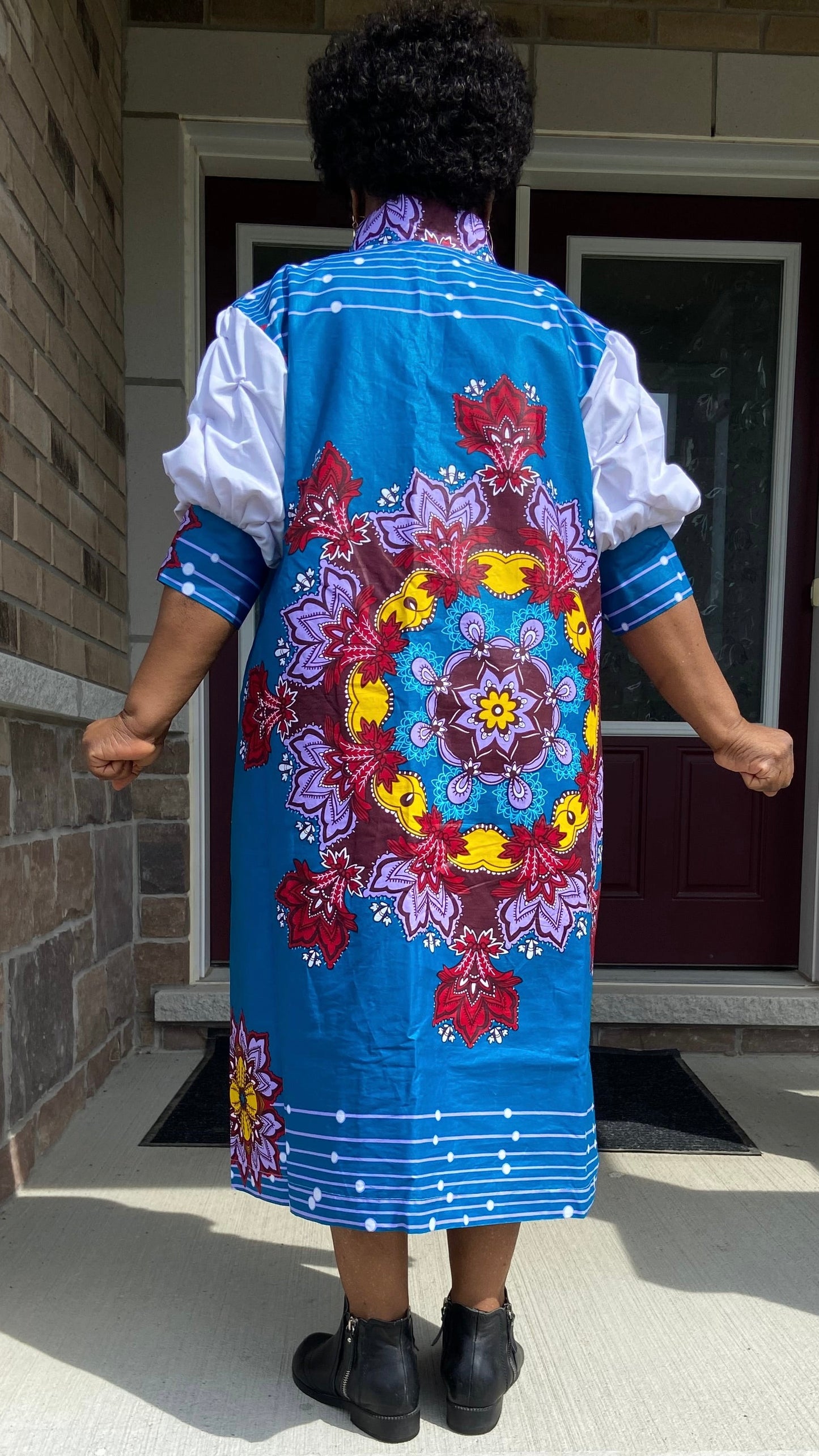 RAMA LONG SLEEVE MIDI DRESS