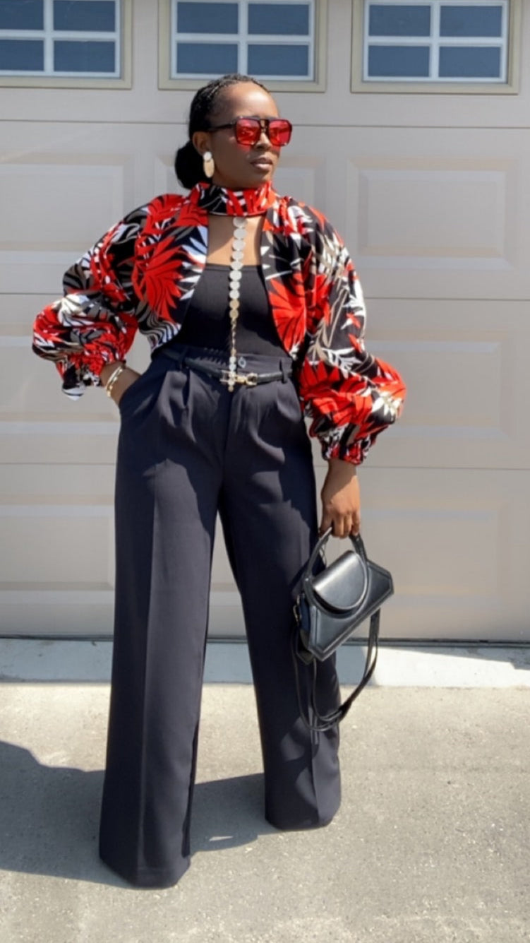 MELIA AFRICAN PRINT JACKET