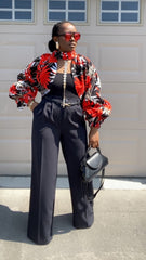 MELIA AFRICAN PRINT JACKET