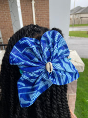 ZIBA BUTTERFLY CORY AFRICAN PRINT HAIR CLIP