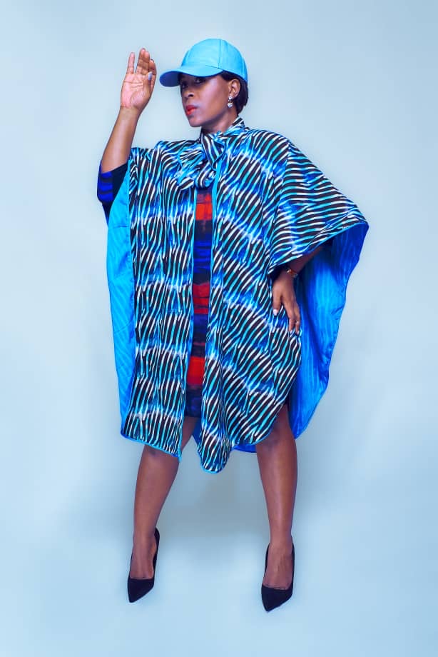 Shelvi African Poncho – Vibrant Ankara Layering Piece