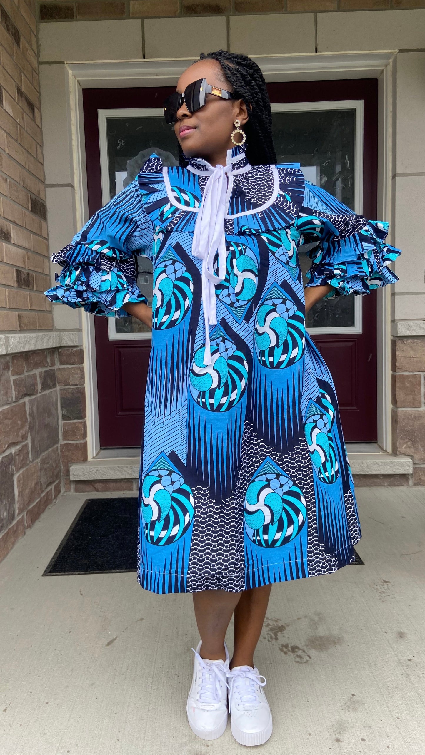 LOUISA MOTHER AFRICAN PRINT DRESS