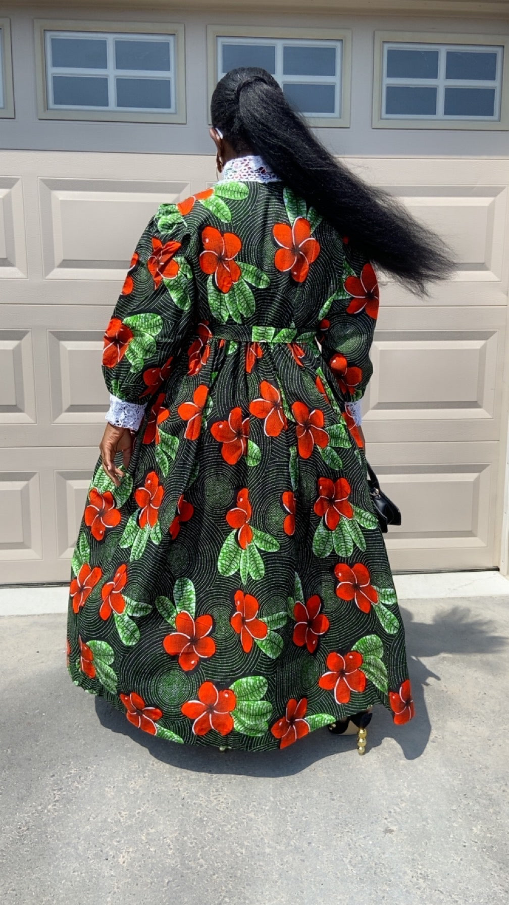 LINA LONG SLEEVE MULTICOLOR  DRESS