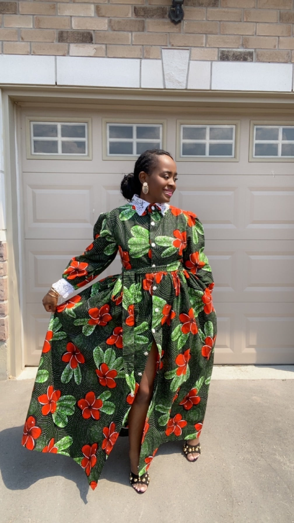 LINA LONG SLEEVE MULTICOLOR  DRESS