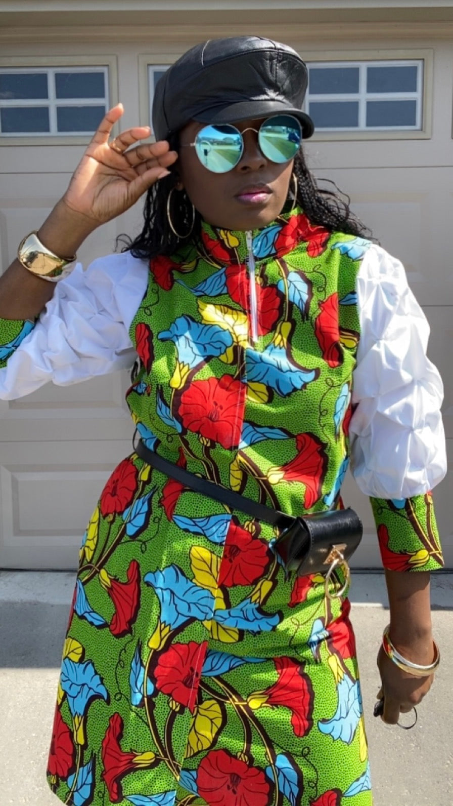 LENA  MI LONG SLEEVE MIDI DRESS