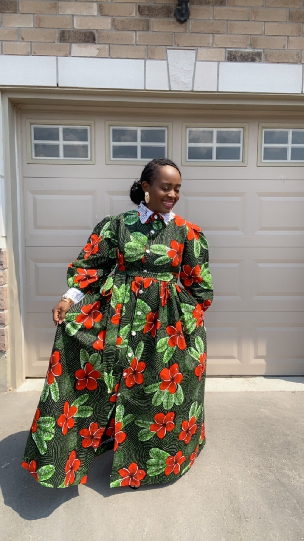 LINA LONG SLEEVE MULTICOLOR  DRESS