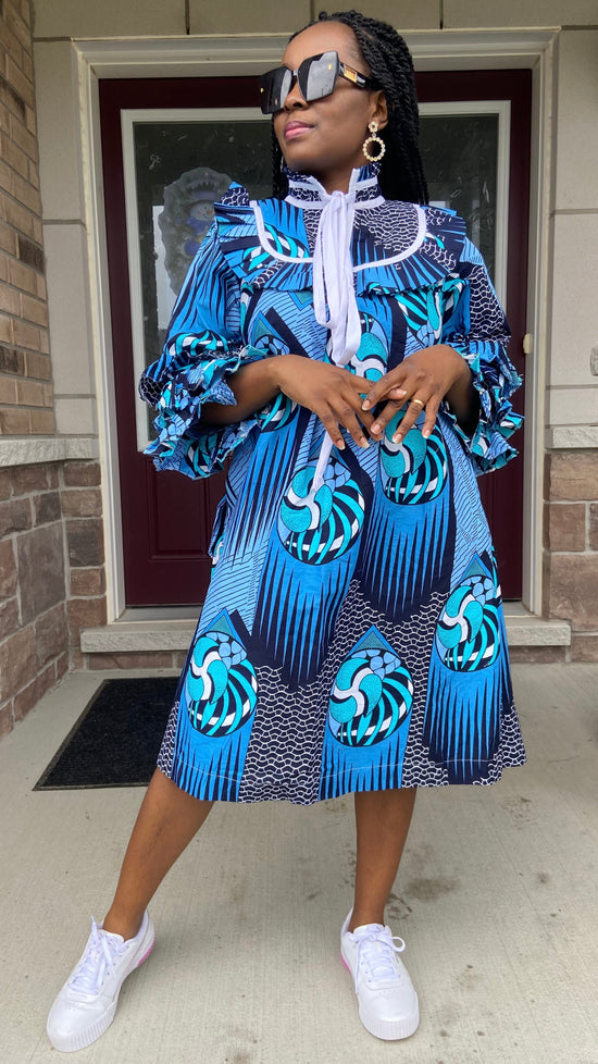 LOUISA MOTHER AFRICAN PRINT DRESS