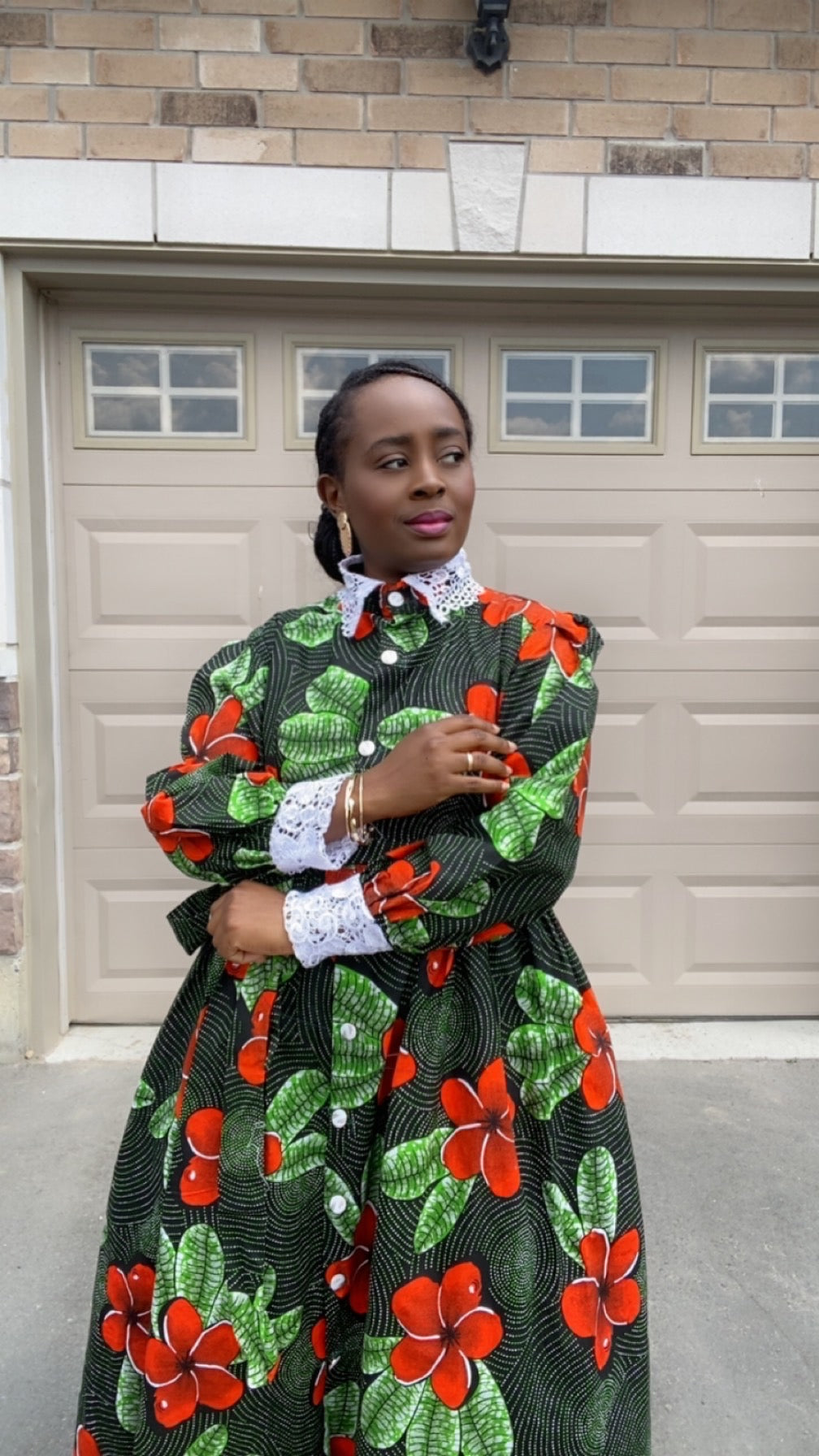 LINA LONG SLEEVE MULTICOLOR  DRESS