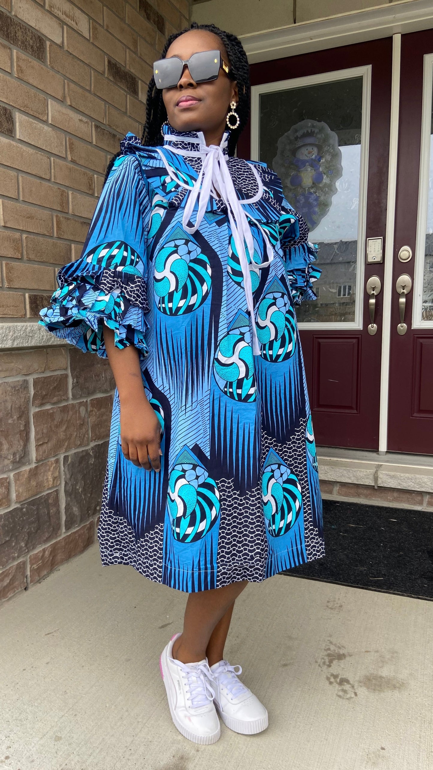 LOUISA MOTHER AFRICAN PRINT DRESS