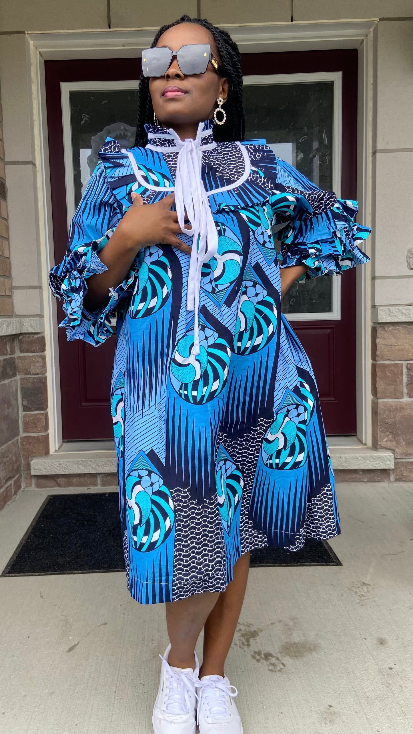 LOUISA MOTHER AFRICAN PRINT DRESS