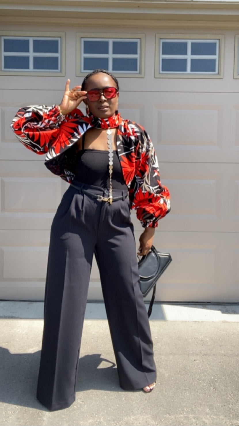 MELIA AFRICAN PRINT JACKET