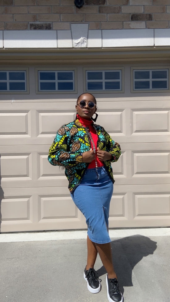 KESHA MULTI WAY MULTICOLOR BOMBER JACKET