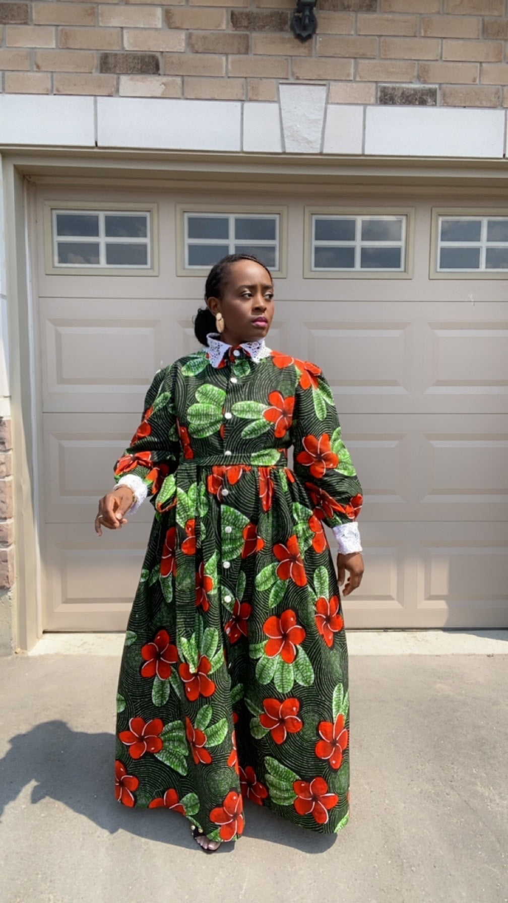 LINA LONG SLEEVE MULTICOLOR  DRESS