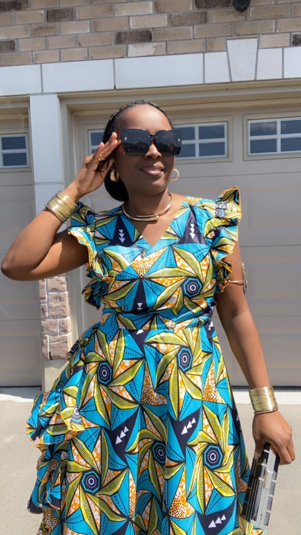 PERLA MAXI LONG WRAP DRESS