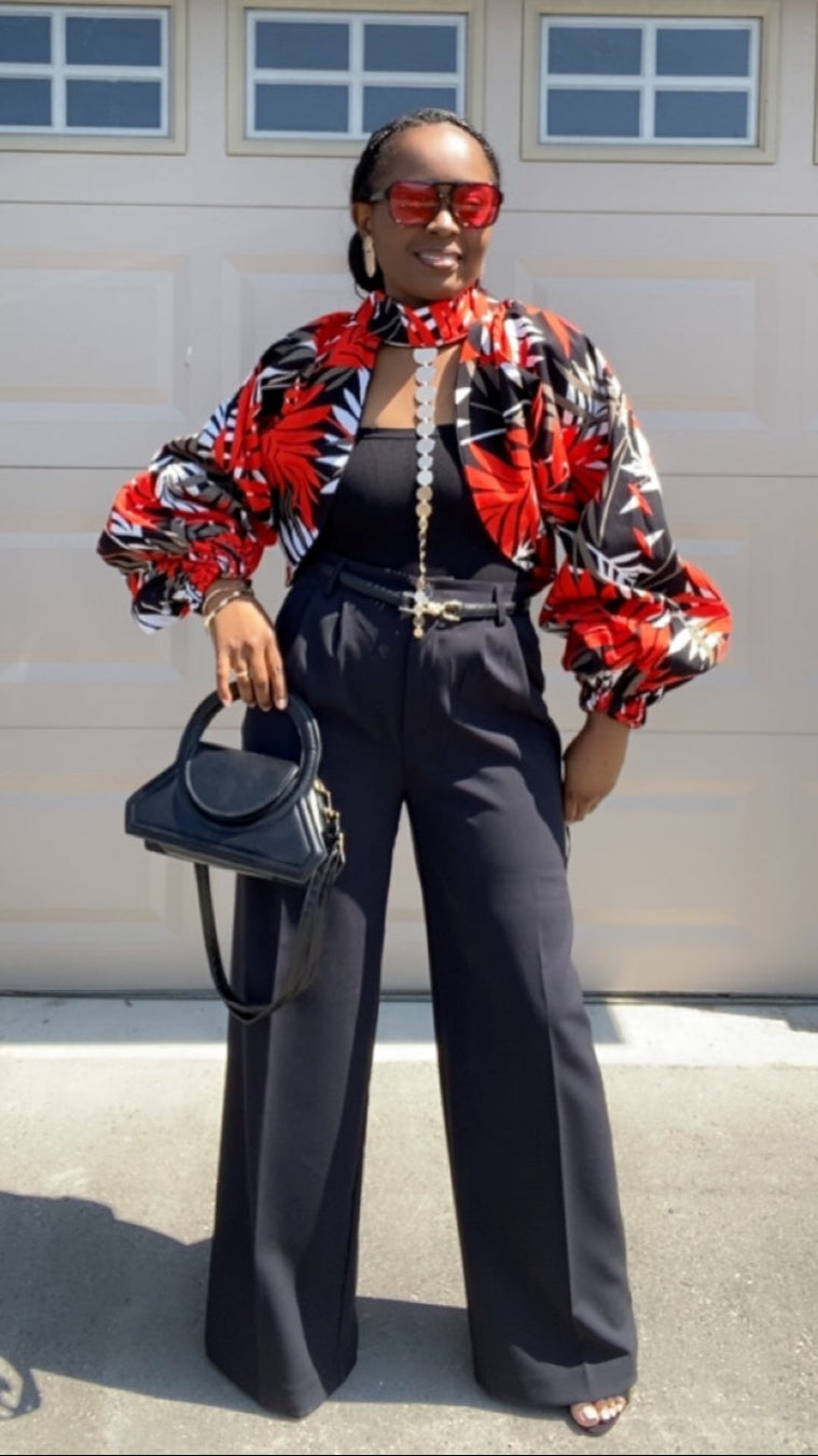 MELIA AFRICAN PRINT JACKET