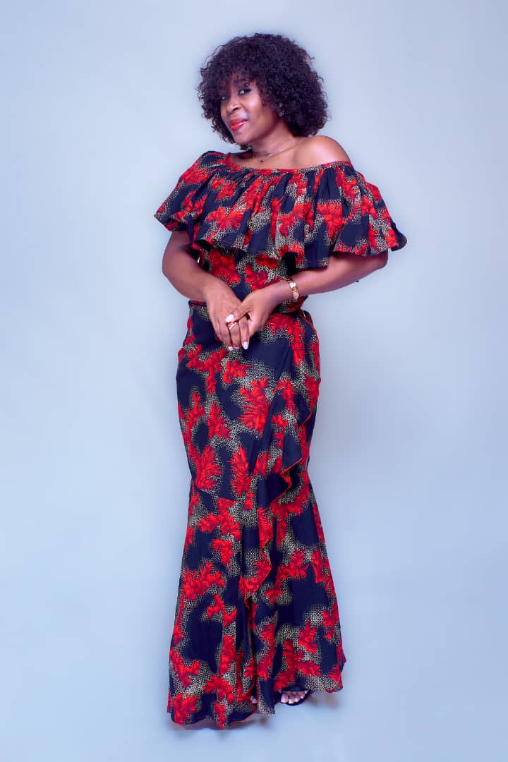 SUNNY RED AND BLACK WRAP SKIRT SET