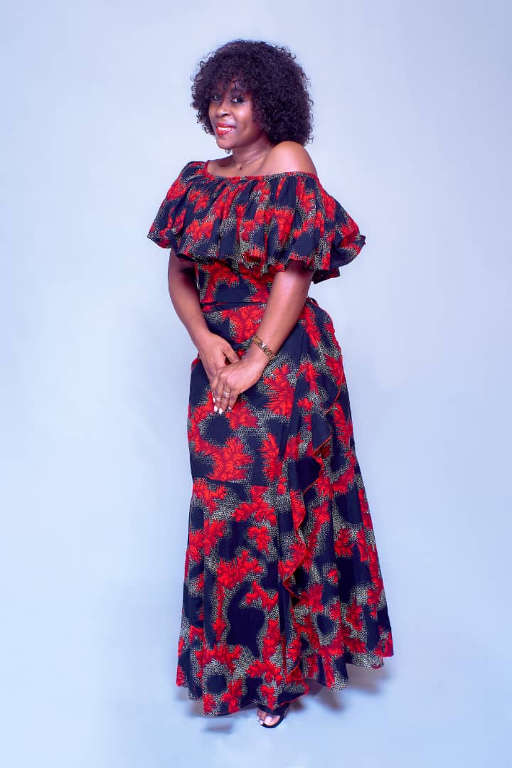 SUNNY RED AND BLACK WRAP SKIRT SET