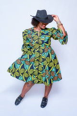 ZULA MULTICOLOR MIDI DRESS