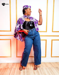 ISSIE AFRICAN PRINT CAPE SET