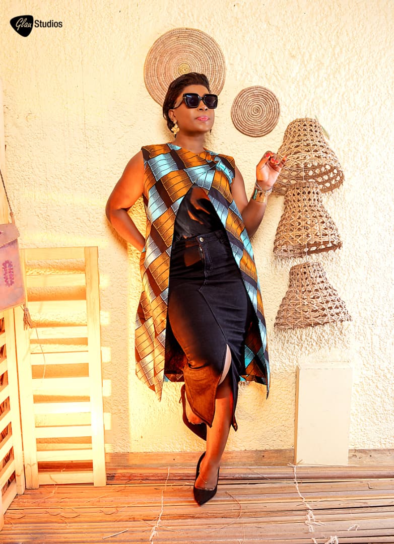 Liza Long African Print Blazer – Chic Short Sleeve Ankara Longline Jacket