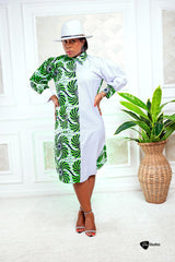 ALINE SHIRT GREEN DRESS