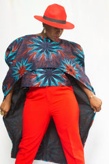 RAFALE ROYAL AFRICAN PRINT TOP