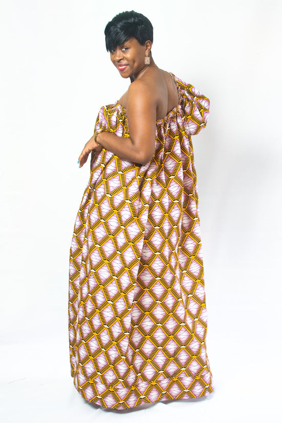 FRESH SUNG BROWN  MAXI DRESS