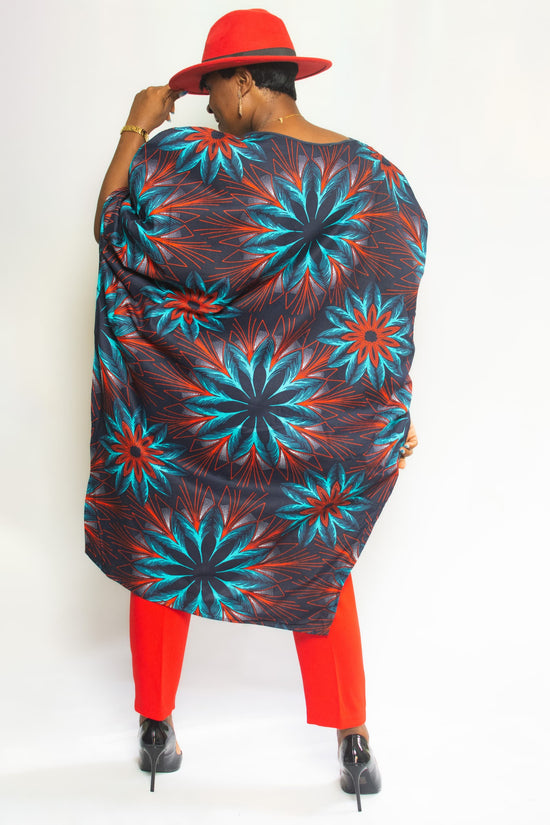 RAFALE ROYAL AFRICAN PRINT TOP
