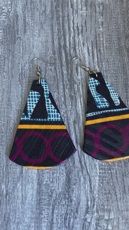 TIANA MULTICOLOURED AFRICAN EARRINGS